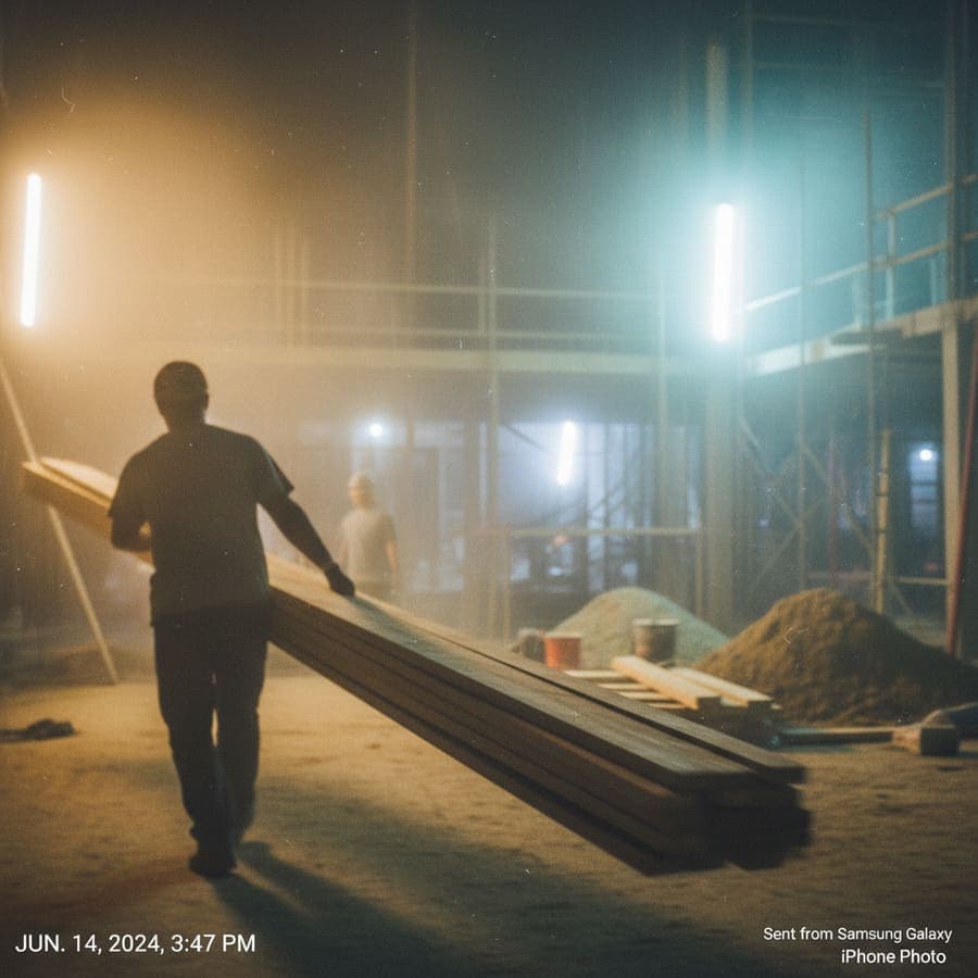 Mainforce staffing team briefing before a production line shift