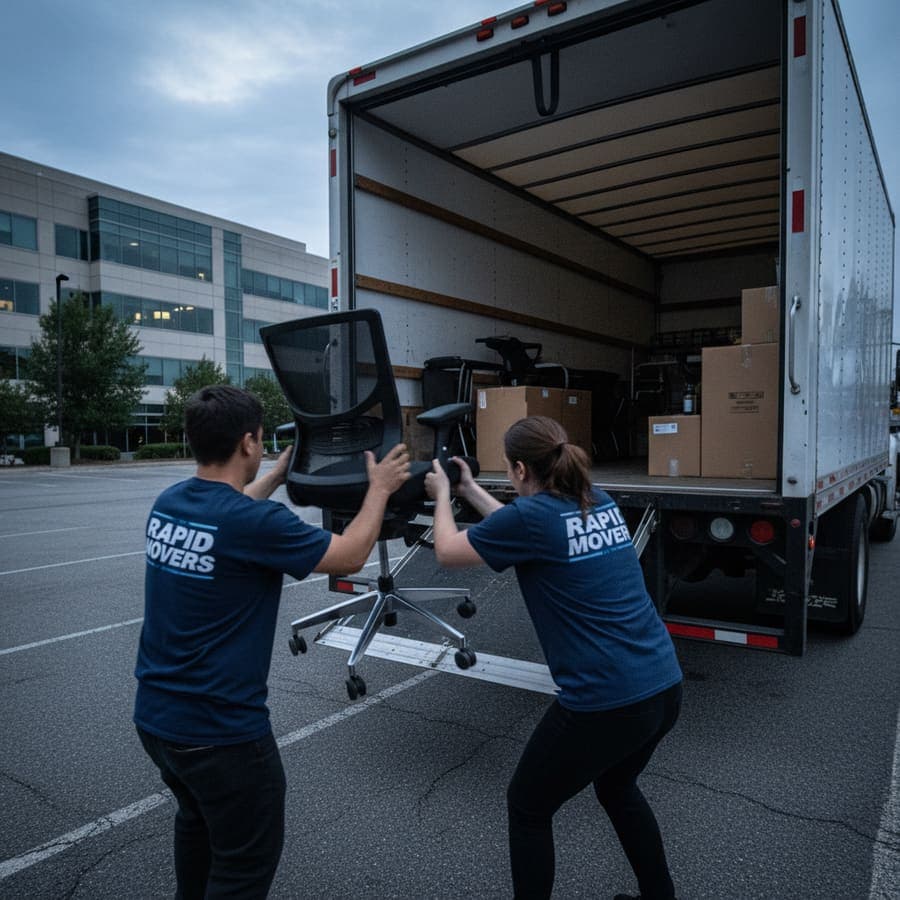 Construction helpers on a commercial job site wearing PPE